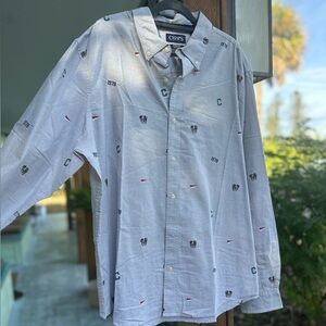 Chaps Gray Shirt with '1978' embroider